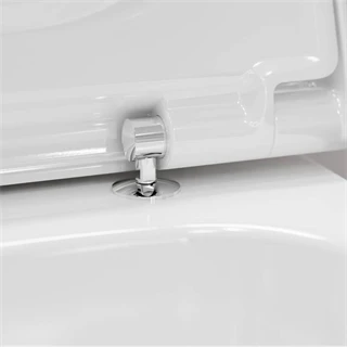 Hansgrohe fali WC Set 540 perem nélküli AquaFall Flush WC ülőkével és SoftClose, QuickRelease fedéllel, SmartClean