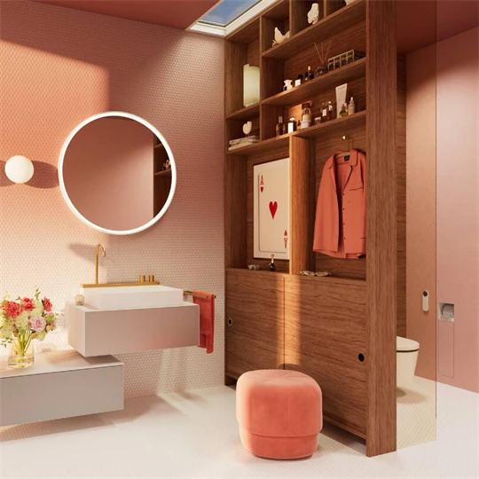 Hansgrohe iFrame Element E Öblítőlap, dual mennyiség szálcsiszolt bronz