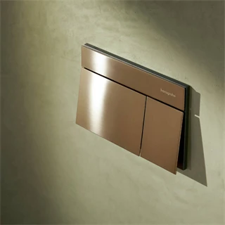 Hansgrohe iFrame Element E Öblítőlap, dual mennyiség szálcsiszolt bronz