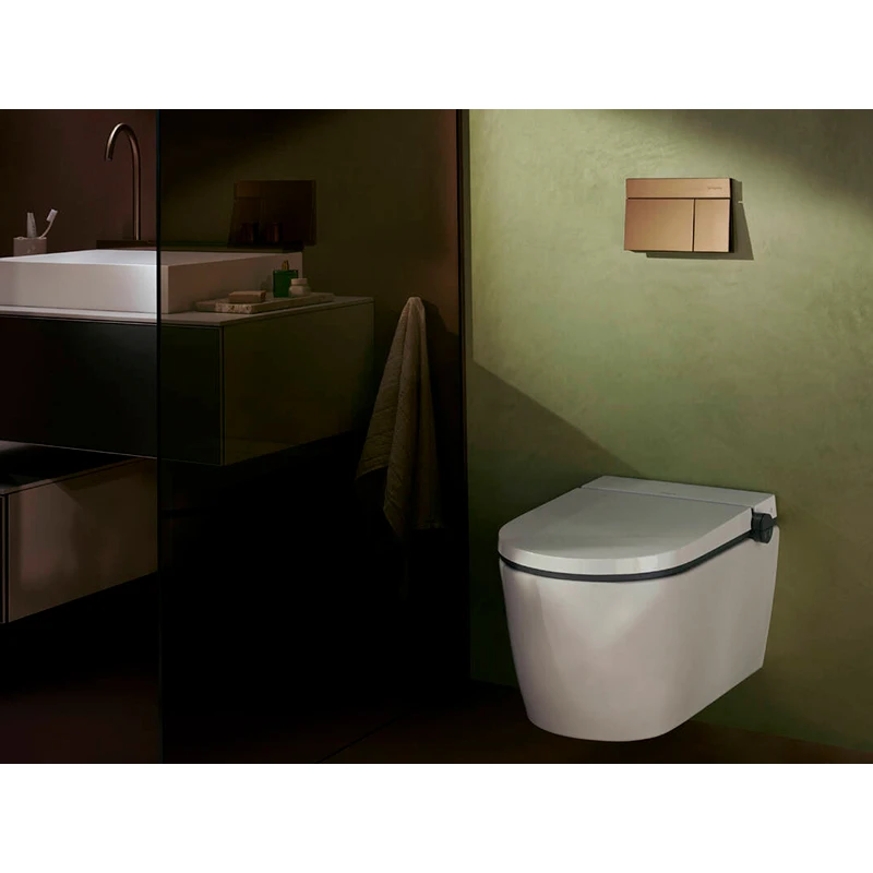 Hansgrohe iFrame Element E nyomólap WC-hez, dual mennyiség,szálcsiszolt bronz