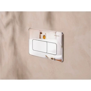 Hansgrohe iFrame Original Q nyomólap WC-hez, dual mennyiség,króm