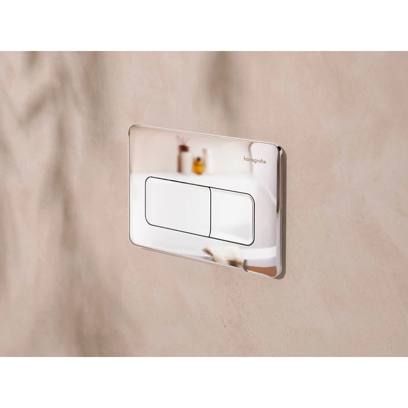 Hansgrohe iFrame Original Q nyomólap WC-hez, dual mennyiség,króm