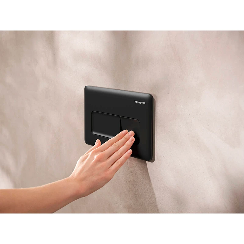 Hansgrohe iFrame Original Q nyomólap WC-hez, dual mennyiség,matt fekete