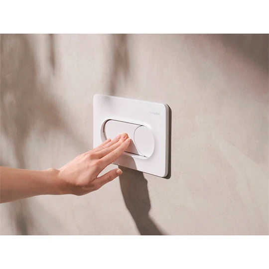 Hansgrohe iFrame Original S nyomólap WC-hez, dual mennyiség,matt fehér