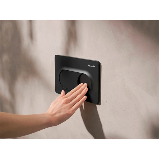 Hansgrohe iFrame Original S nyomólap WC-hez, dual mennyiség,matt fekete