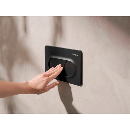 Hansgrohe iFrame Original S nyomólap WC-hez, dual mennyiség,matt fekete