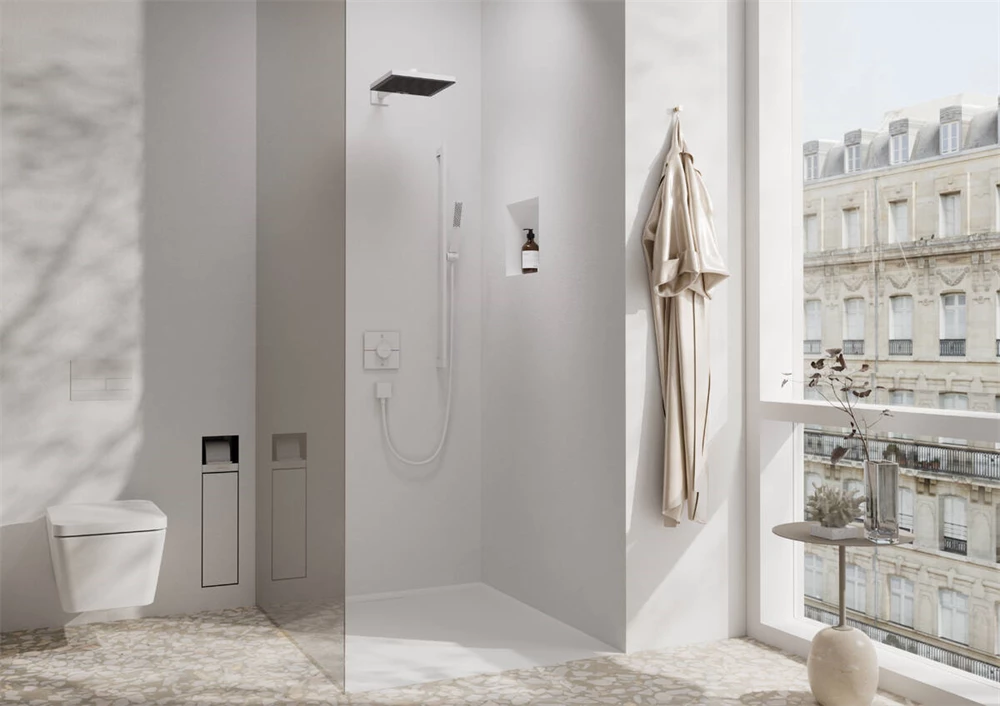 Hansgrohe zuhanykar E 390mm matt fehér