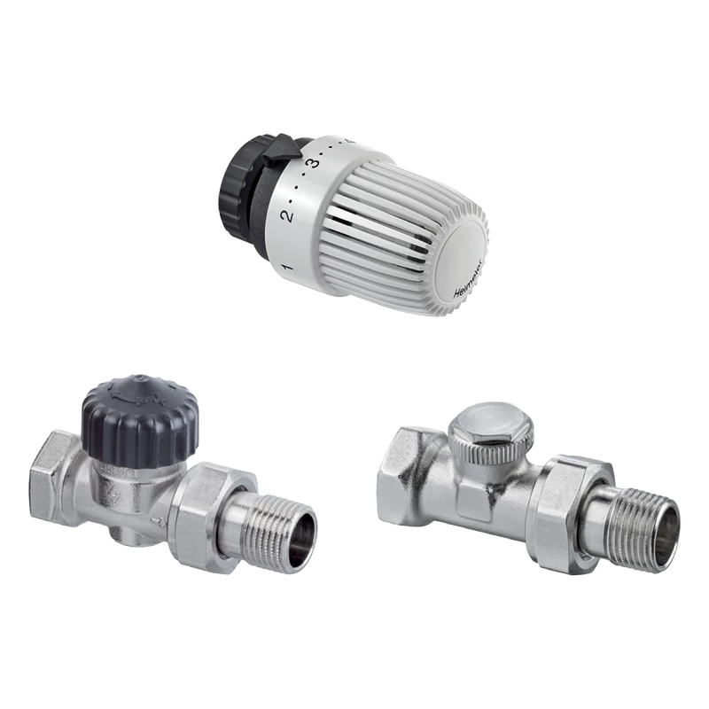 IMI Heimeier Calypso szett egyenes változat (S fej + Calypso DN15 + Regutec F DN15) Rp 1/2"