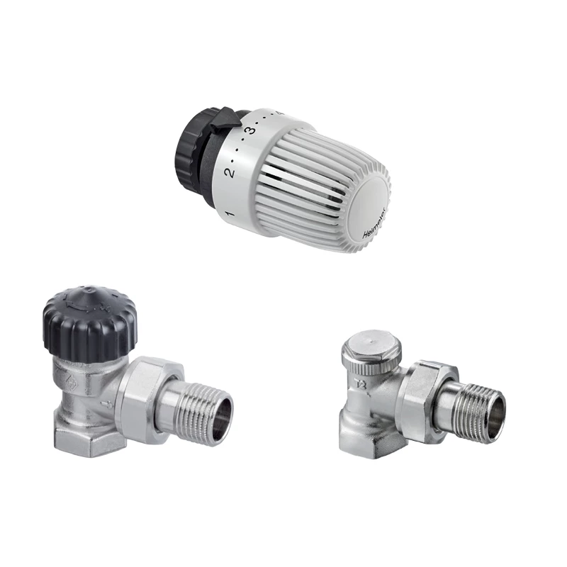 IMI Heimeier Calypso szett sarok változat (S fej + Calypso DN15 + Regutec F DN15) Rp 1/2"