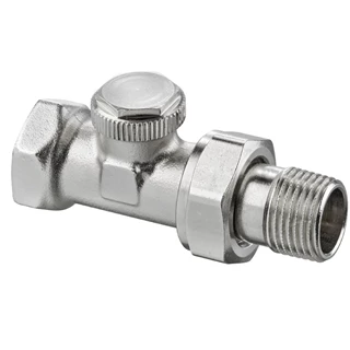 Heimeier Regutec F visszatérő szelep, egyenes nikkelezett 1/2"
