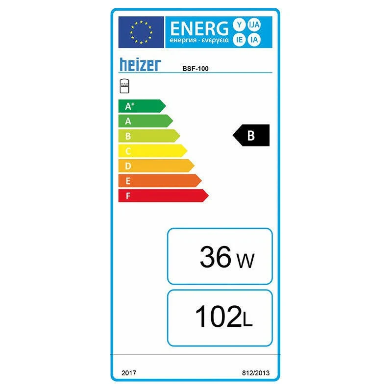 Heizer HMV tároló  100 liter, álló, standard, egy hőcs., 0,6 m2, BSF-100 R, fix szig., O518/1040 mm, 55 kg 