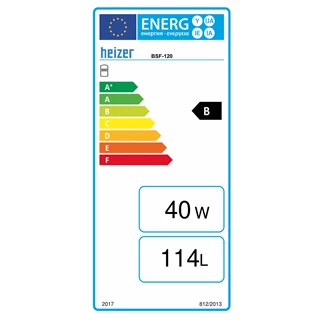 Heizer BSF-120 indreikt tároló HMV, egy hőcserélővel (0,95 m2), 120 l, fix szigetelés