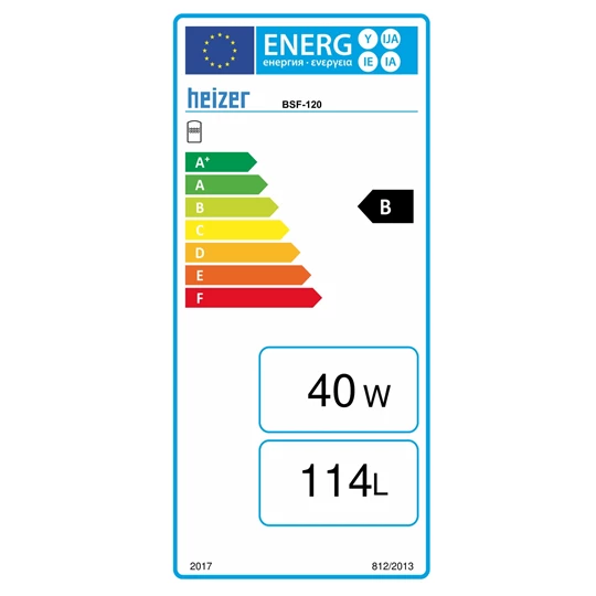 Heizer BSF-120 indreikt tároló HMV, egy hőcserélővel (0,95 m2), 120 l, fix szigetelés