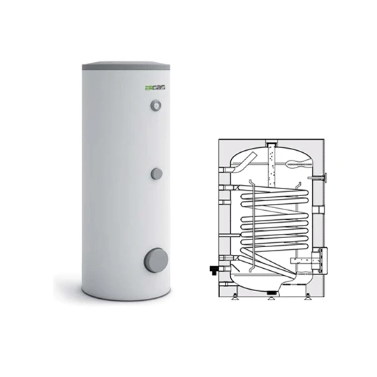 Heizer HMV-tároló egy hőcserélővel, BSFV-200 R, 197 literes, 1.4m2, fix szigetelés