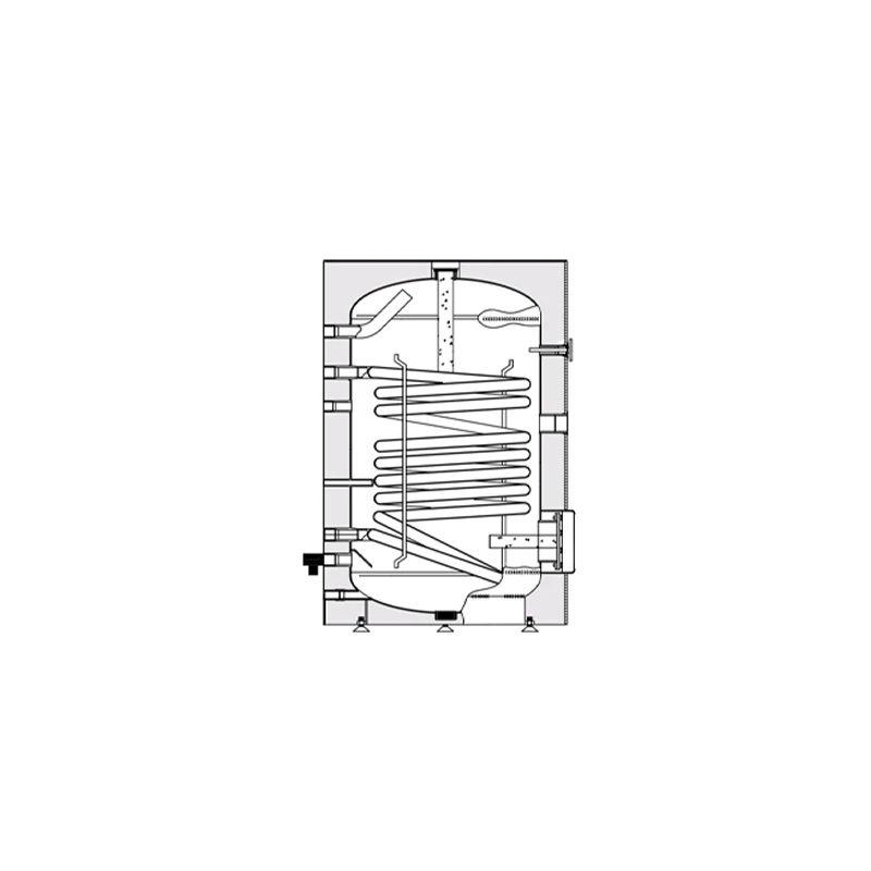Heizer HMV tároló  200 liter, álló, standard, egy hőcs., 1,4 m2, BSFV-200 R, fix szig., O670/1100 mm, 84 kg 