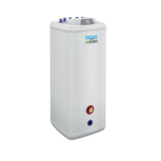 Heizer HMV-tároló egy hőcserélővel, szögletes, S-100 R, 101 literes, felső csatlakozókkal, 1.2m2, fém burkolat