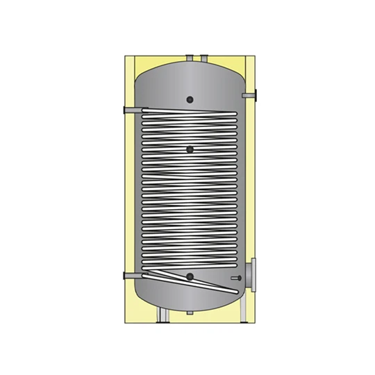 Heizer HMV-tároló egy növelt hőcserélővel, hőszivattyúhoz, BSH-500 R, 497 literes, 5.2m2, fix szigetelés