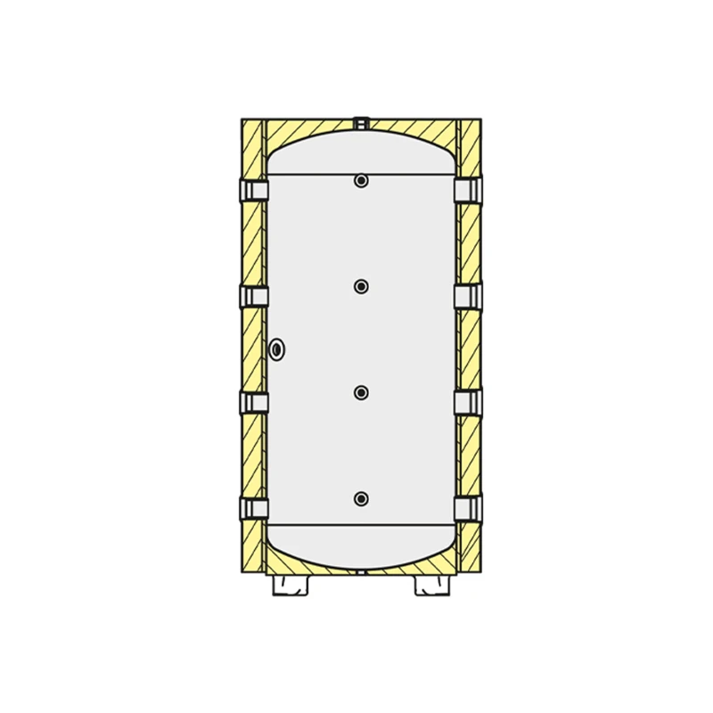 Heizer puffertároló hűtés-fűtésre,  110 liter, ACR-CH-1 R, álló, fix spec. szig., O500/1150 mm, 35 kg, szénacél
