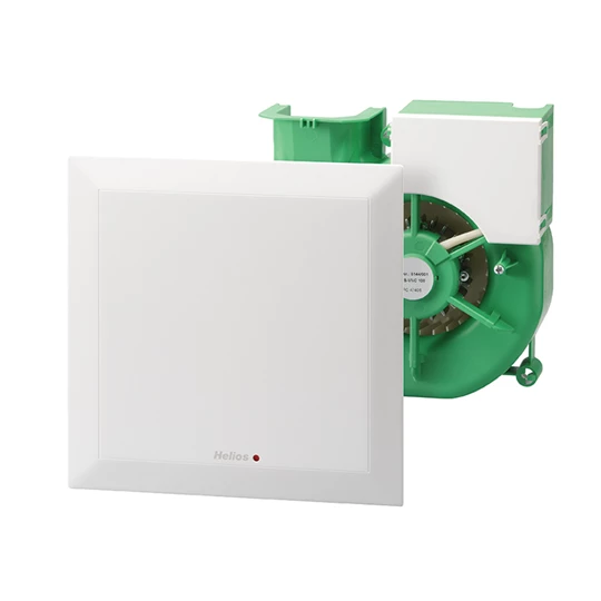 Helios ELS-VNC 60 Ventilátor egység, formatervezett fehér előlappal, mosható szűrővel, elpiszkolódásjelzővel, 60 m3/h