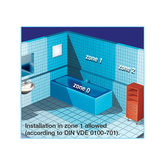 Helios ELS-VN 100/60 Ventilátor egység, formatervezett fehér előlappal, mosható szűrő, elpiszkolódásjelző, 100/60 m3/h