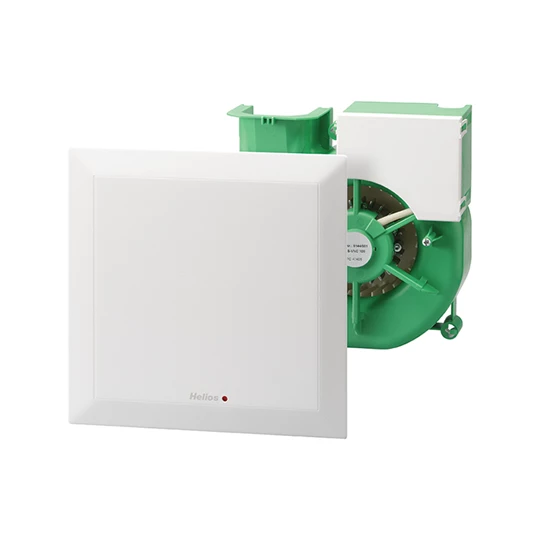 Helios ELS-VN 60/35 Ventilátor egység, formatervezett fehér előlappal, mosható szűrővel, elpiszkolódásjelző, 60/35 m3/h