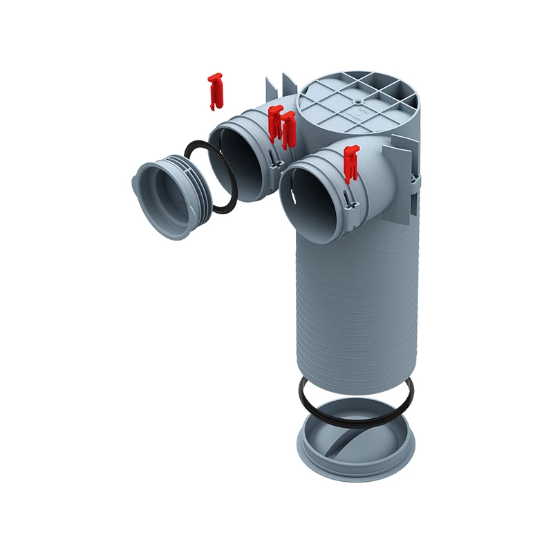 Helios FRS-DWK 2-75/125 FlexPipe plus rendszer, NÁ75, NÁ125-ös mennyezeti csatlakozó
