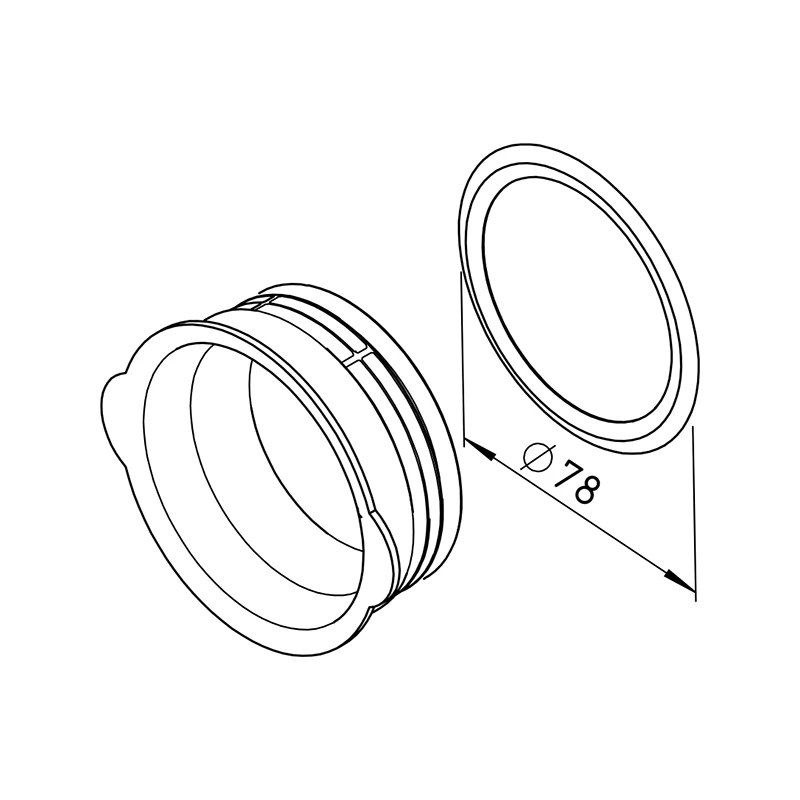Helios FRS-VDS 75 FlexPipe plus rendszer, NÁ75, zárókupak, 1 db