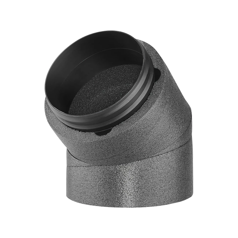 Helios IP-B 160/45 IsoPipe rendszer, NÁ160, 45°-os hőszigetelt könyök
