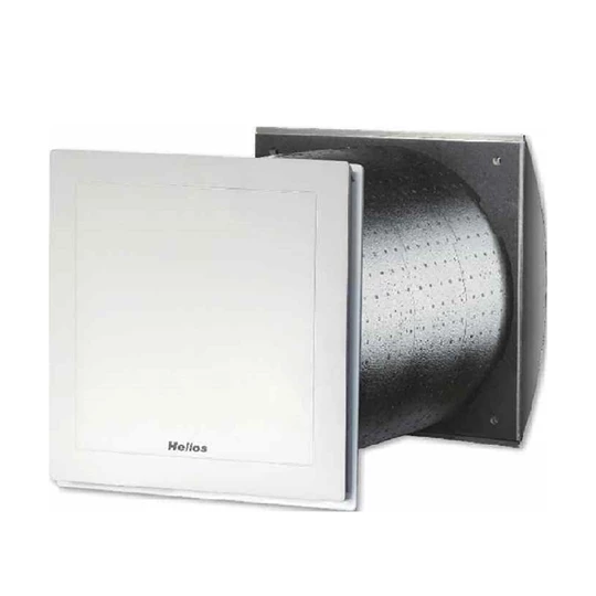 Helios KWL EC 60 Eco EcoVent hővisszanyerős szellőző, EC motor, faláttörésbe, 230V, beépített 3 fokozatú kezelőegységgel