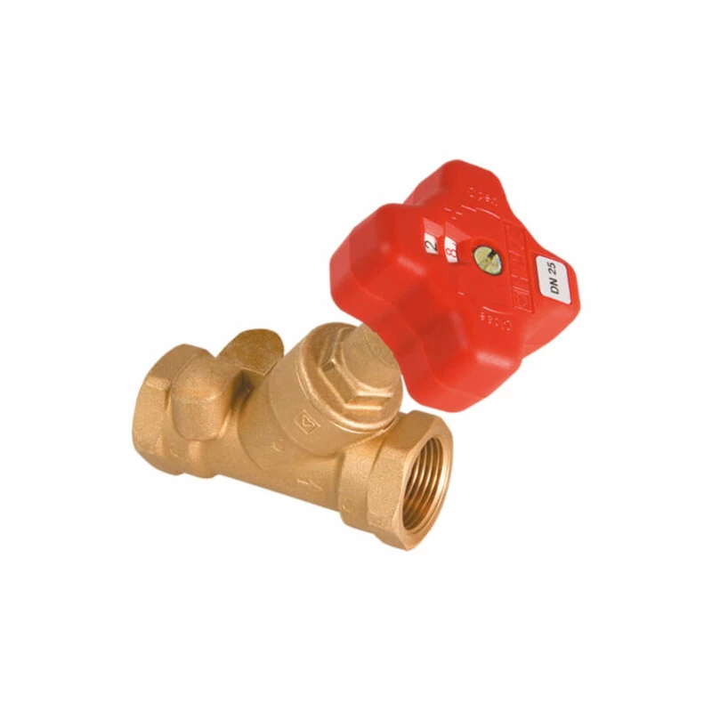Herz Strömax 4017 beszabályozó szelep, ferde kivitel, mérőcsonk nélkül, R 6/4" Kvs:18,5