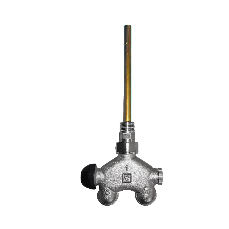 Herz VUA-50 4-járatú termosztatikus radiátorszelep sarok 1/2" 290/11 egycs.balos, 5 cm, M30*1,5