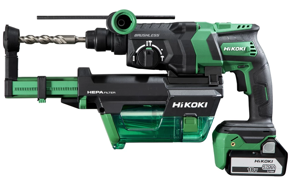 Hikoki DH18DPC-5AH-VACUUM Akkus fúrókalapács 5Ah 2xHSC