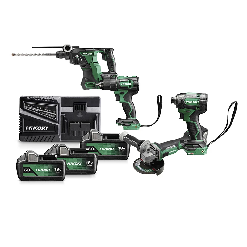 Hikoki KC18DE-WHZ Akkus gépszett DS18DE+WH18DC+G1813DA+DH1826DA