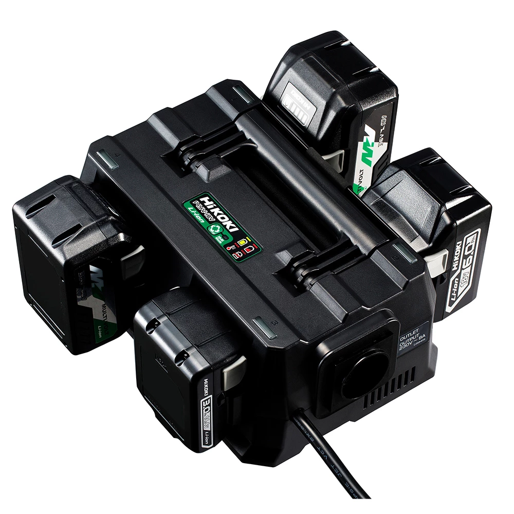 Hikoki UC18YTSL-2X2 akkutöltő MultiPort 2xMV/18+2x12V