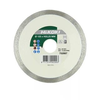 Hikoki gyémántkorong 125x22,2 csempe