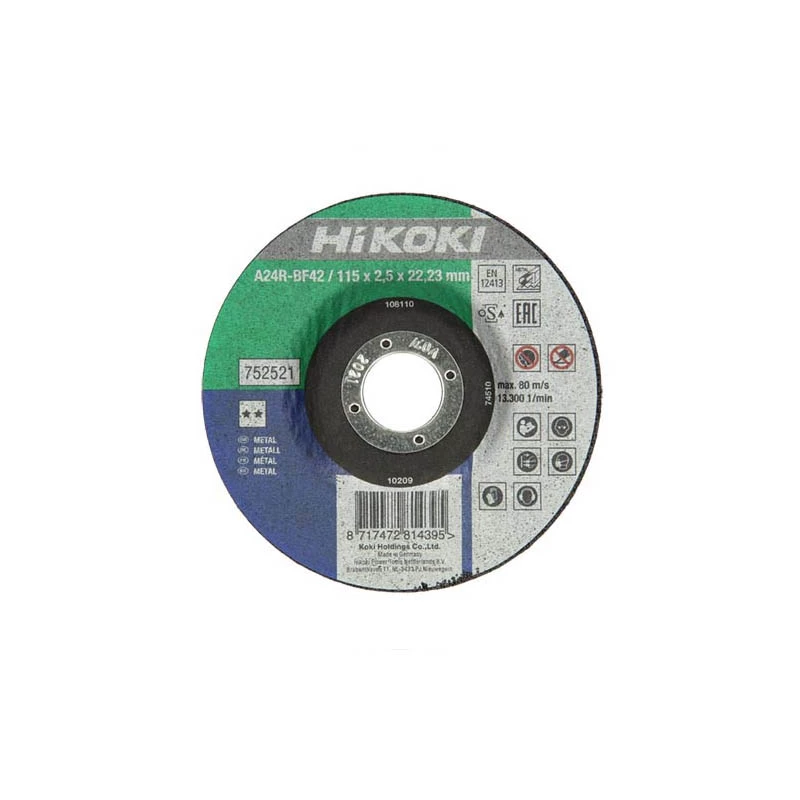 Hikoki vágótárcsa fém 125x2,5 DPC MOQ:25db