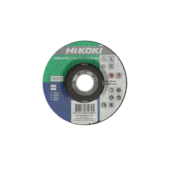 Hikoki vágótárcsa fémekhez 115/2.5mm