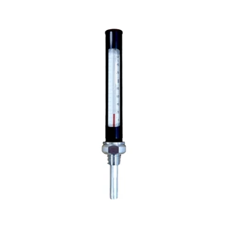 Hőmérő ipari 0-100°C kis egyenes L=63mm, 1/2"