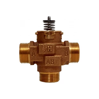 Honeywell Home 2-utú szabályozó/váltószelep kev. és osztó üzemre, (motor külön), 1", KM, PN20, max 95°C, (kvs=6,8)