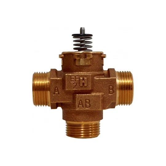 Honeywell Home 2-utú szabályozó/váltószelep kev. és osztó üzemre, (motor külön), 1", KM, PN20, max 95°C, (kvs=6,8)