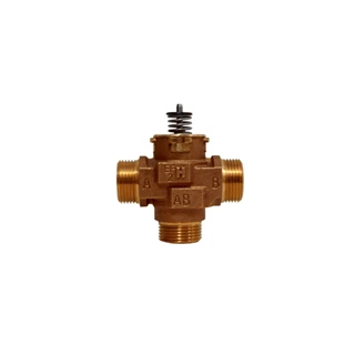 Honeywell Home 2-utú szabályozó/váltószelep kev. és osztó üzemre, (motor külön), 3/4", KM, PN20, max 95°C, (kvs=5,7)