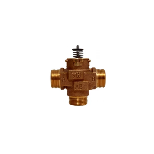 Honeywell Home 2-utú szabályozó/váltószelep kev. és osztó üzemre, (motor külön), 3/4", KM, PN20, max 95°C, (kvs=5,7)