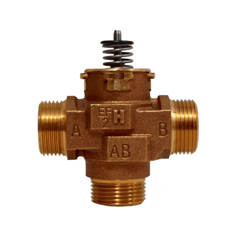 Honeywell Home 2-utú szabályozó/váltószelep kev. és osztó üzemre, (motor külön), 3/4", KM, PN20, max 95°C, (kvs=5,7)