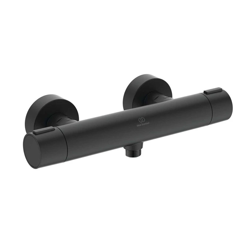 Ideal Standard Ceratherm ALU+ termosztatikus zuhanycsaptelep, selyem fekete