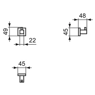 Ideal Standard Iom Square törölközőtartó króm