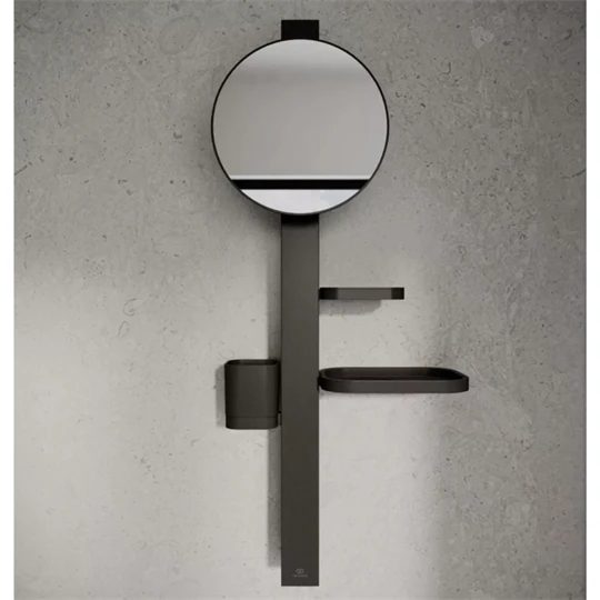 Ideal Standard tükrösszekrény Alu+ 31x72 cm selyemfekete