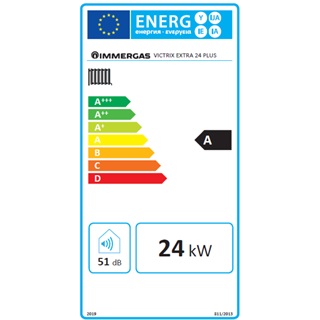 Immergas kondenzációs fali fűtő gázkazán, Victrix Extra 24 Plus 24,0 kW tároló előkészítéssel