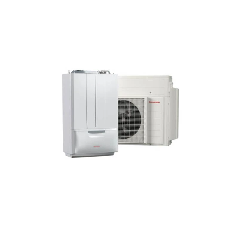 Immergas Victrix Hybrid Plus monoblokkos hibrid levegő/víz hőszivattyú és kondenzációs fűtő gázkazán 
