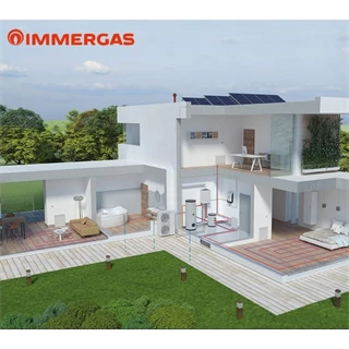 Immergas Magis Combo 12 plus V2 T split hibrid levegő/víz hőszivattyú és kondenzációs fűtő gázkazán, osztott rendszerű
