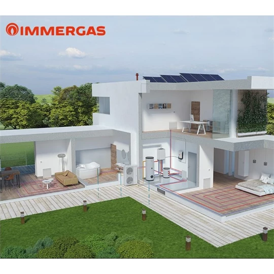 Immergas Magis Combo 12 plus V2 T split hibrid levegő/víz hőszivattyú és kondenzációs fűtő gázkazán, osztott rendszerű